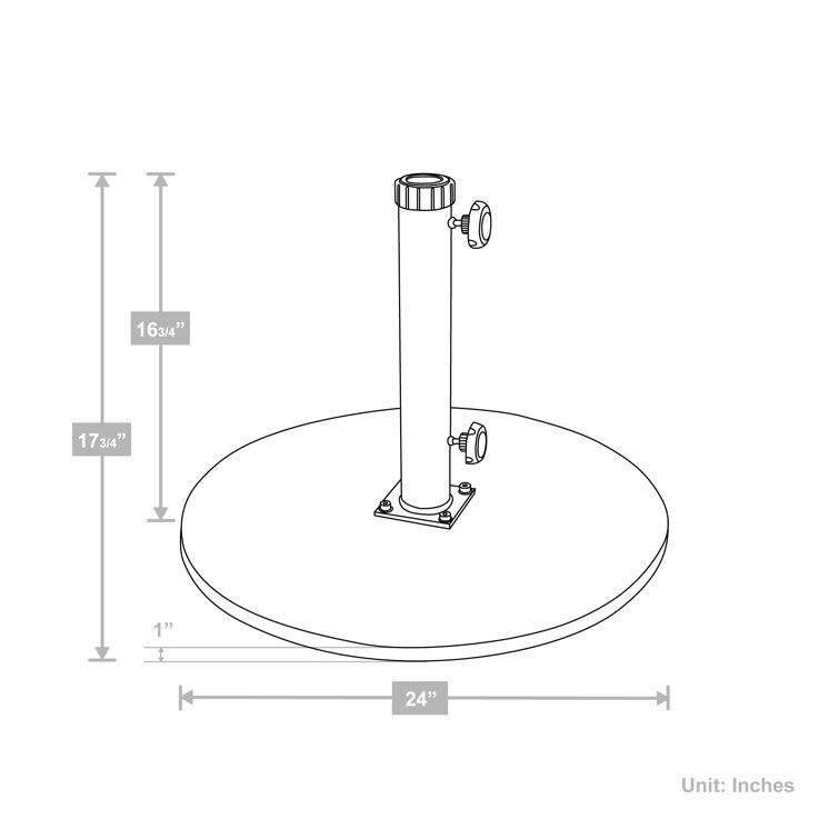 California Umbrella Cast Iron Free Standing Umbrella Base Wayfair